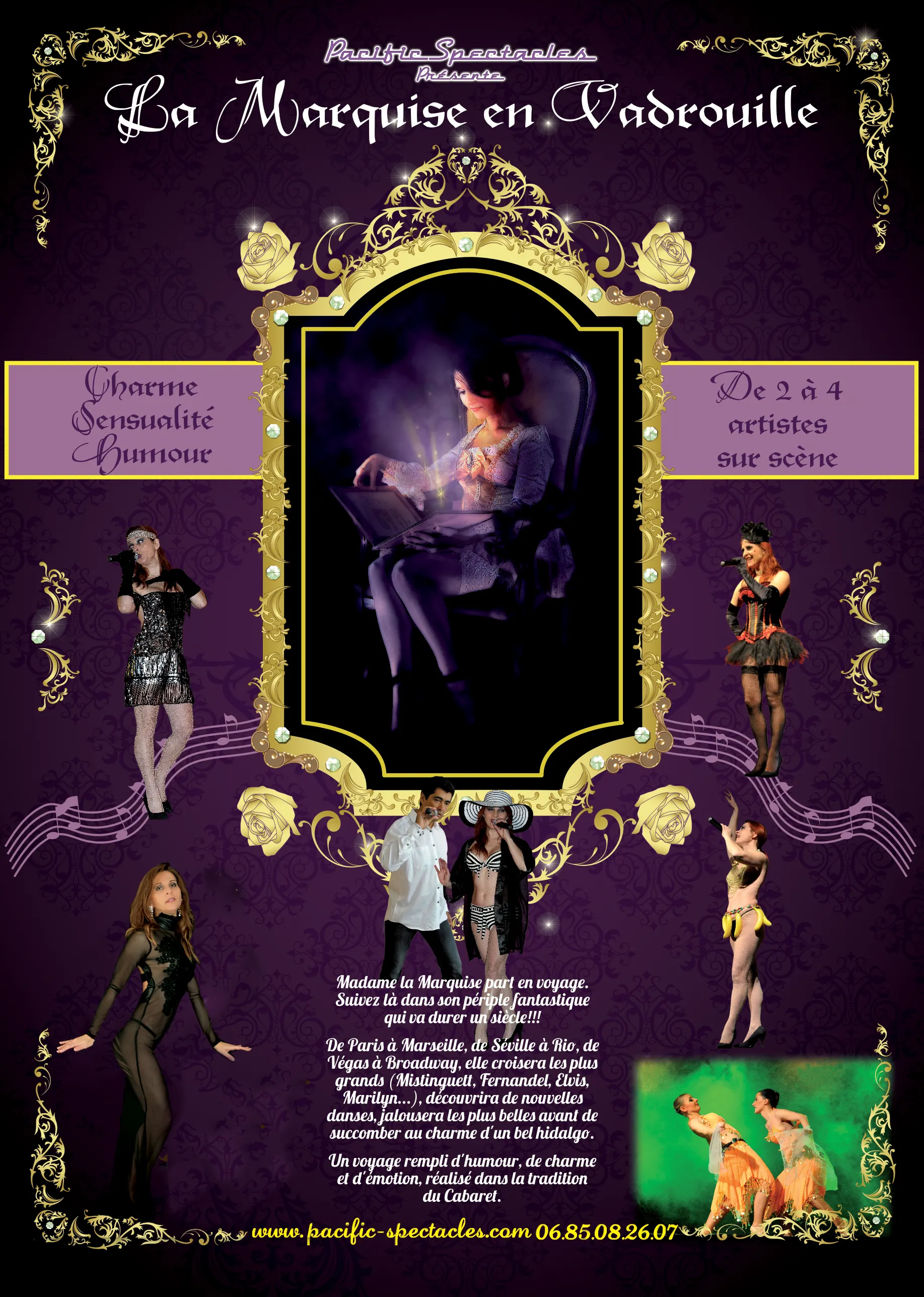Embarquez avec notre marquise pour un voyage intemporel bercé de refrains inoubliables.