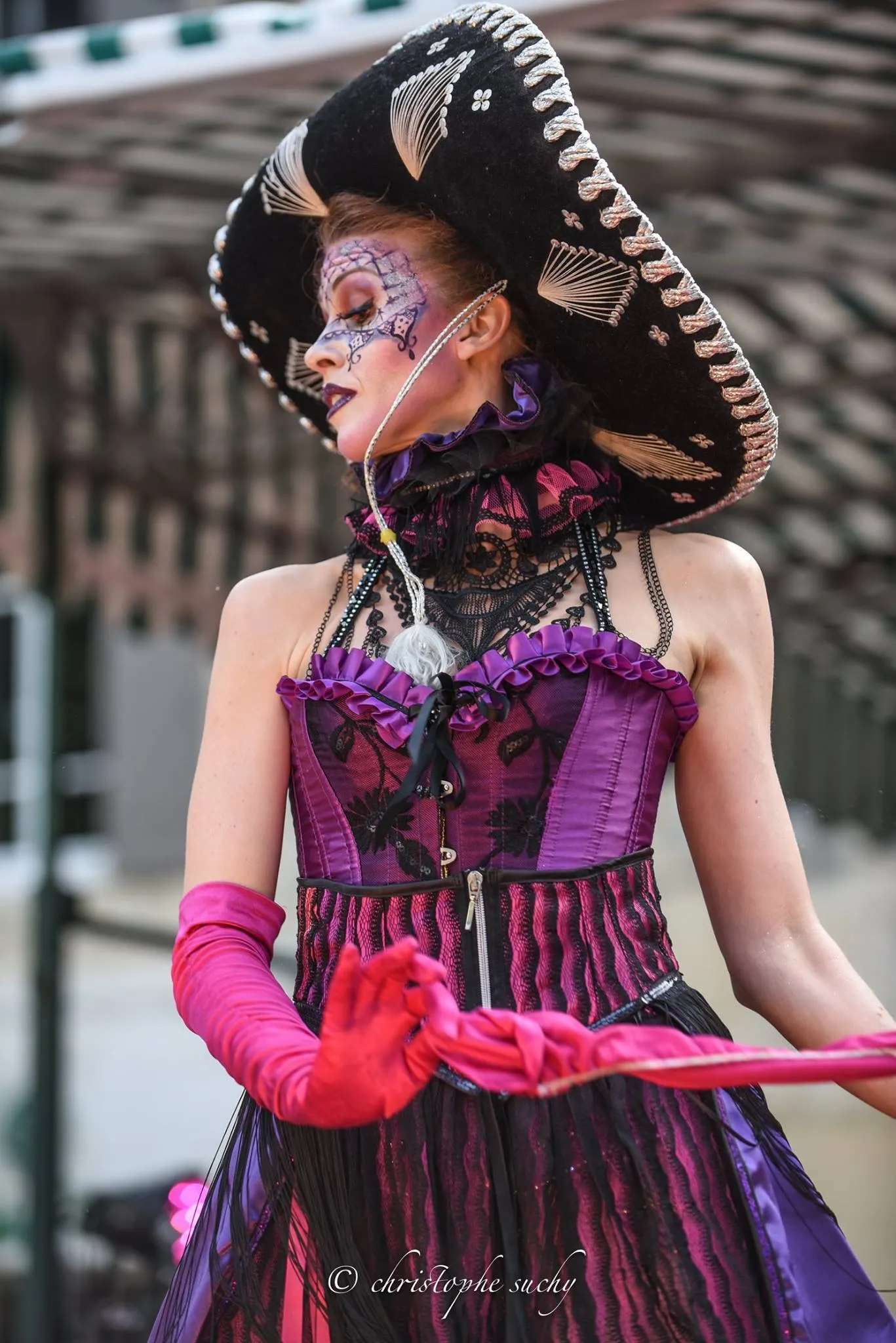 Show effeuillage santa muerte Dita Von Divine