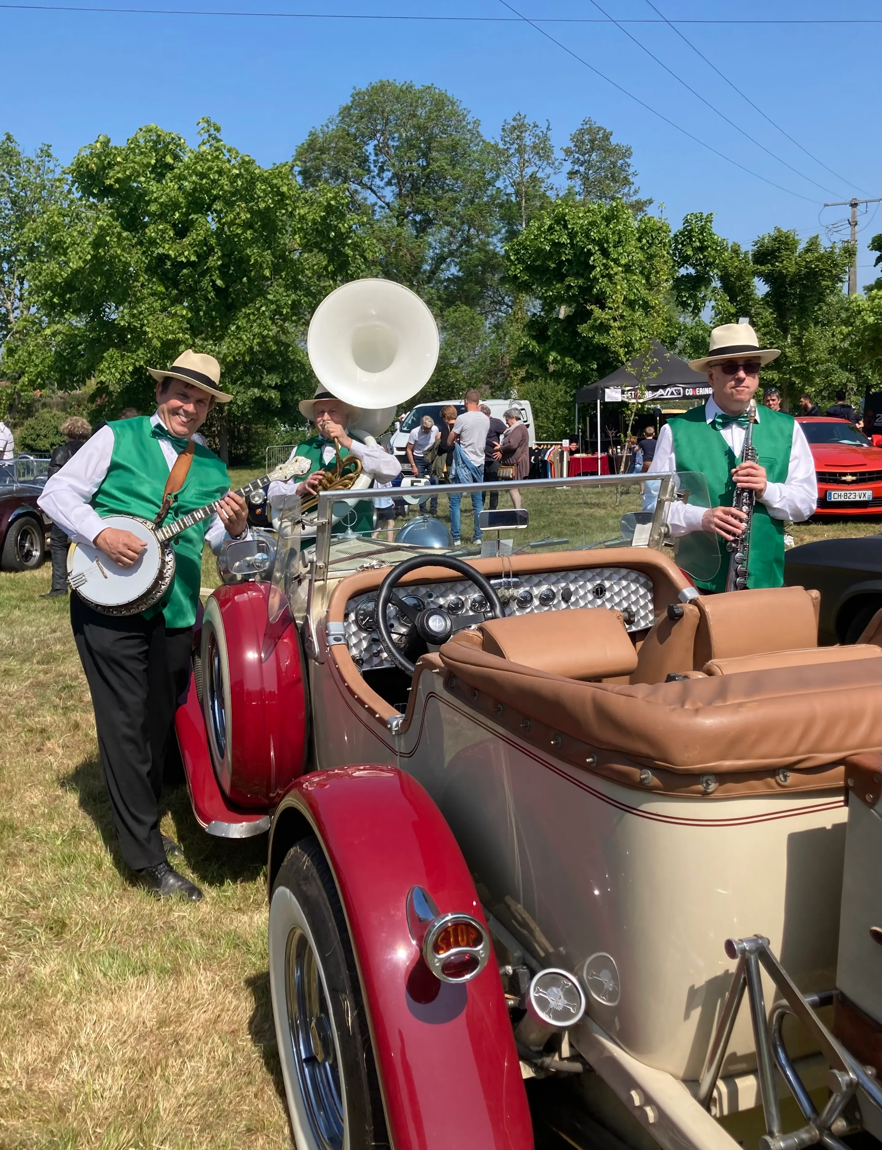 trio dixie au meeting automobile des belles américaines 