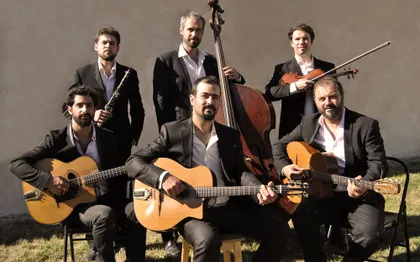 Photo de Groupe de JAZZ MANOUCHE sur mesure, Pierre Mager du duo au sextet.