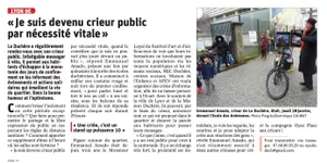 Article du progrès, Alfredo crieur public