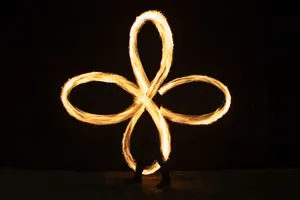 Fleur antispin 4 pétale bolas feu