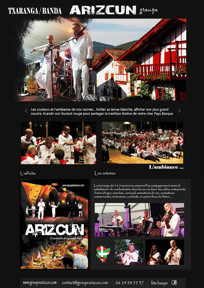 Fête Basque en rouge et blanc