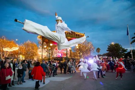 Animation et Spectacle sur échasses, spectacle de feu PACA