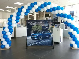 Arche de ballons concession automobile Peugeot