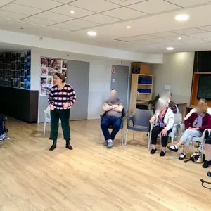 Conteuse du Gard, Intervention en Ehpad St-Étienne 2020.