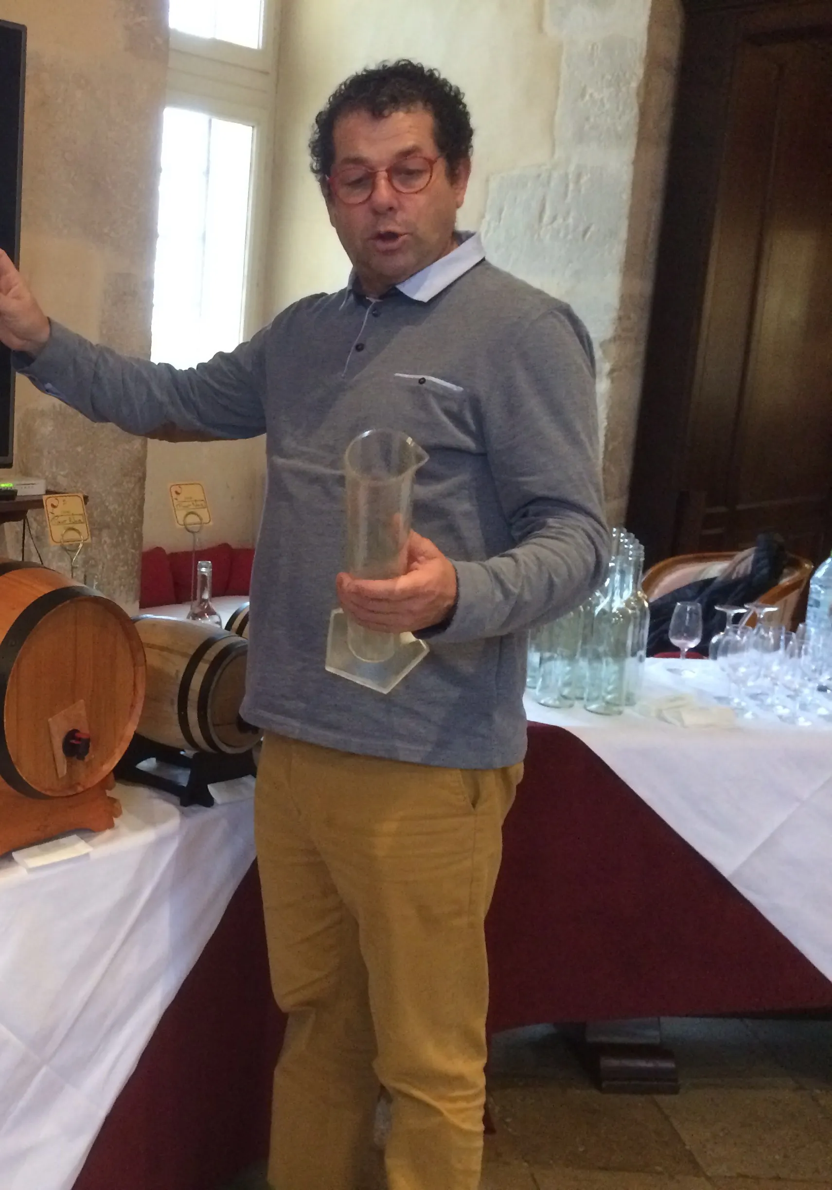 dégustation de vins avec l'ancien sommelier de l'Elysée