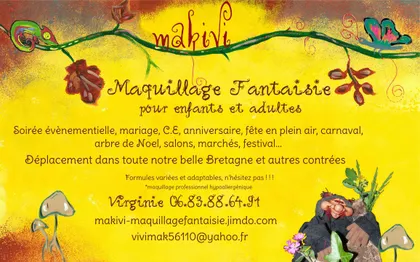 Photo de Makivi - Atelier de Maquillage fantaisie pour enfants - Bretagne