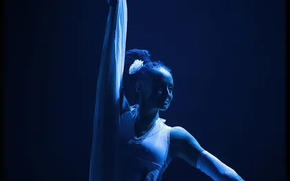 Photo de Mylène Pouyet, Artiste de Cirque Tissu Aérien