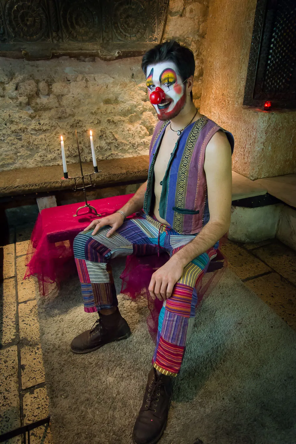 Clown au "Bordel de la Poésie"