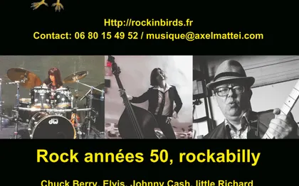 Photo de Rockinbirds, groupe de rockabilly, rock années 50