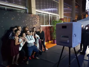 "Borne to smile" , nos bornes selfies en action