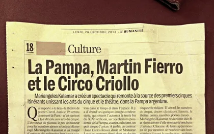 Photo de COMPAGNIE ARTISTIQUE ILE DE FRANCE "TANGO ET  CIRCO CRIOLLO"