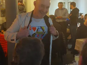 Du close up et du mentalisme au restaurant la table de fumichon à st lô, pour l'asptt de la manche.