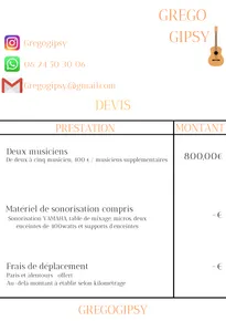 Grego Gipsy,  Groupe Gipsy Latino Paris île de France