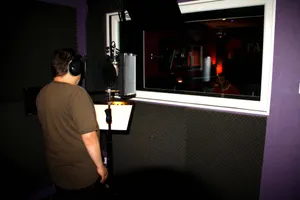 en studio d'enregistrement pour l'album le pouvoir des mots