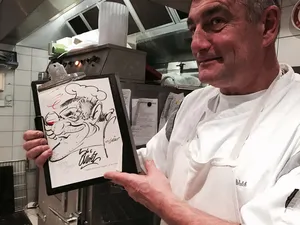 Le caricaturiste Patrick Grillot se paie la tête du chef du Clos de Vougeot Olivier Walch