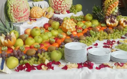 Photo de Fontaine à chocolat Magic Fruit Design : "où les fruits deviennent fleurs"