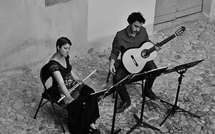 Photo de Duo Orkeus - Flûte traversière et Guitare / Ain