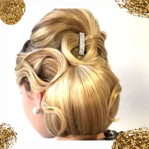 Chignon blonde 