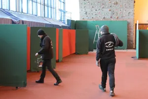 Installation Marché de Noël 