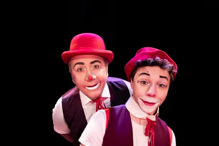 Duo Morris et Pasha, clowns, artistes de cabaret et de cirque, Sarthe