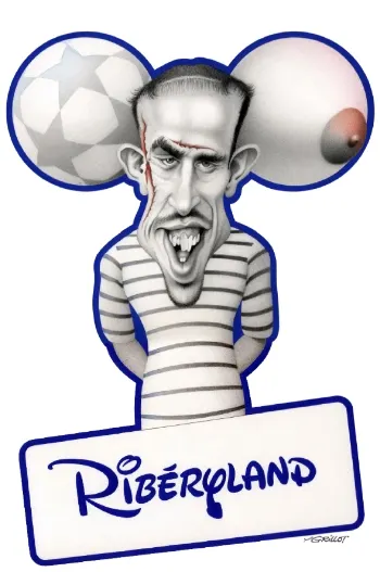 Caricature de Ribéry 