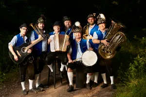Orchestre bavarois pour fête de la bière