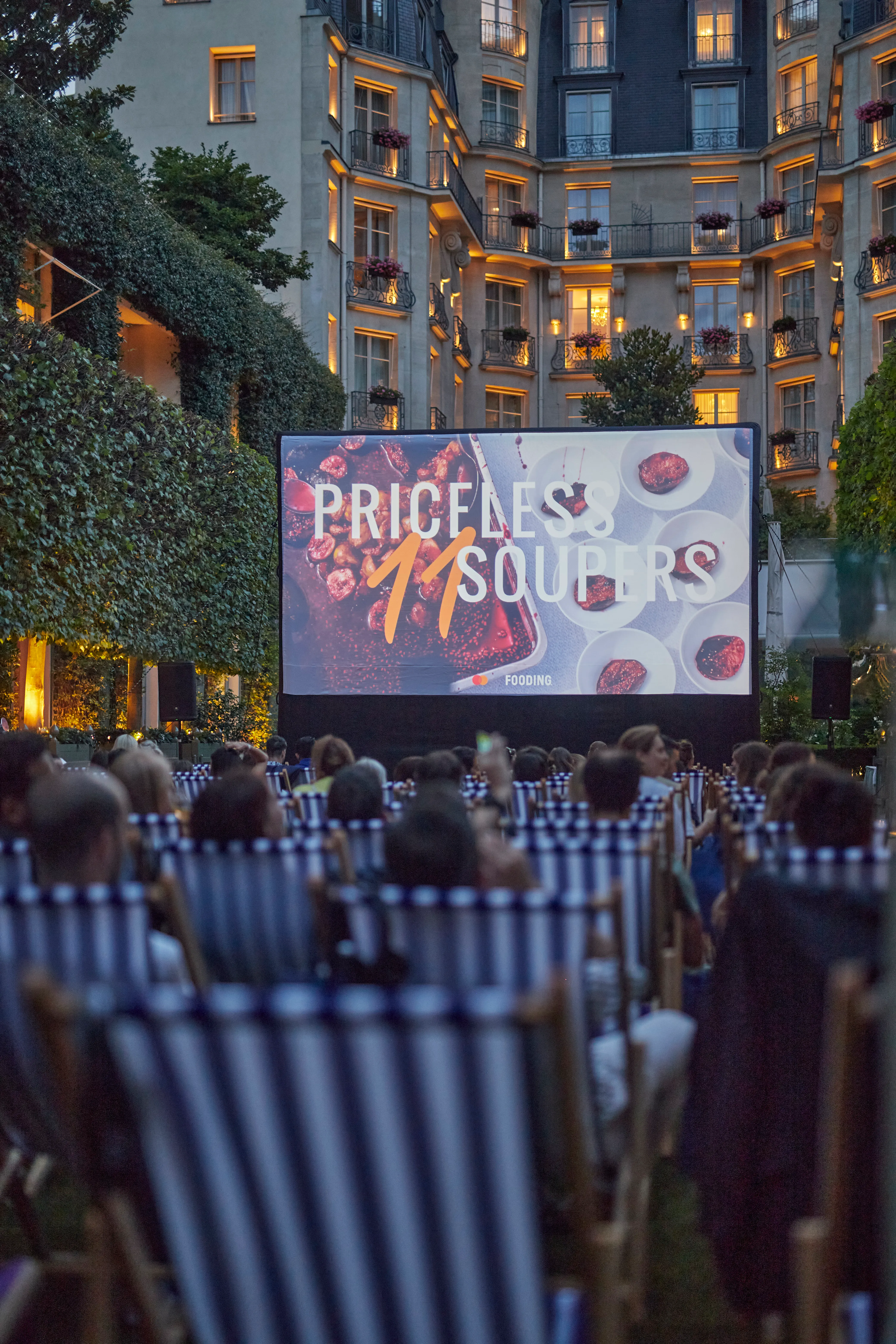 Cinéma en plein air à l'hôtel Ritz Paris
