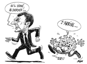 Coronavirus, la caricature pour garder le sourire par Deloire le caricaturiste 