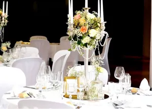 Chandelier Argent pour Centre de Tables