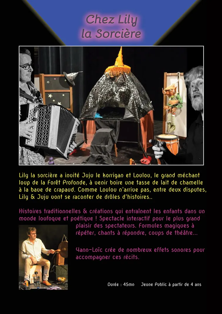 "Chez Lily la Sorcière"
à partir de 4 ans