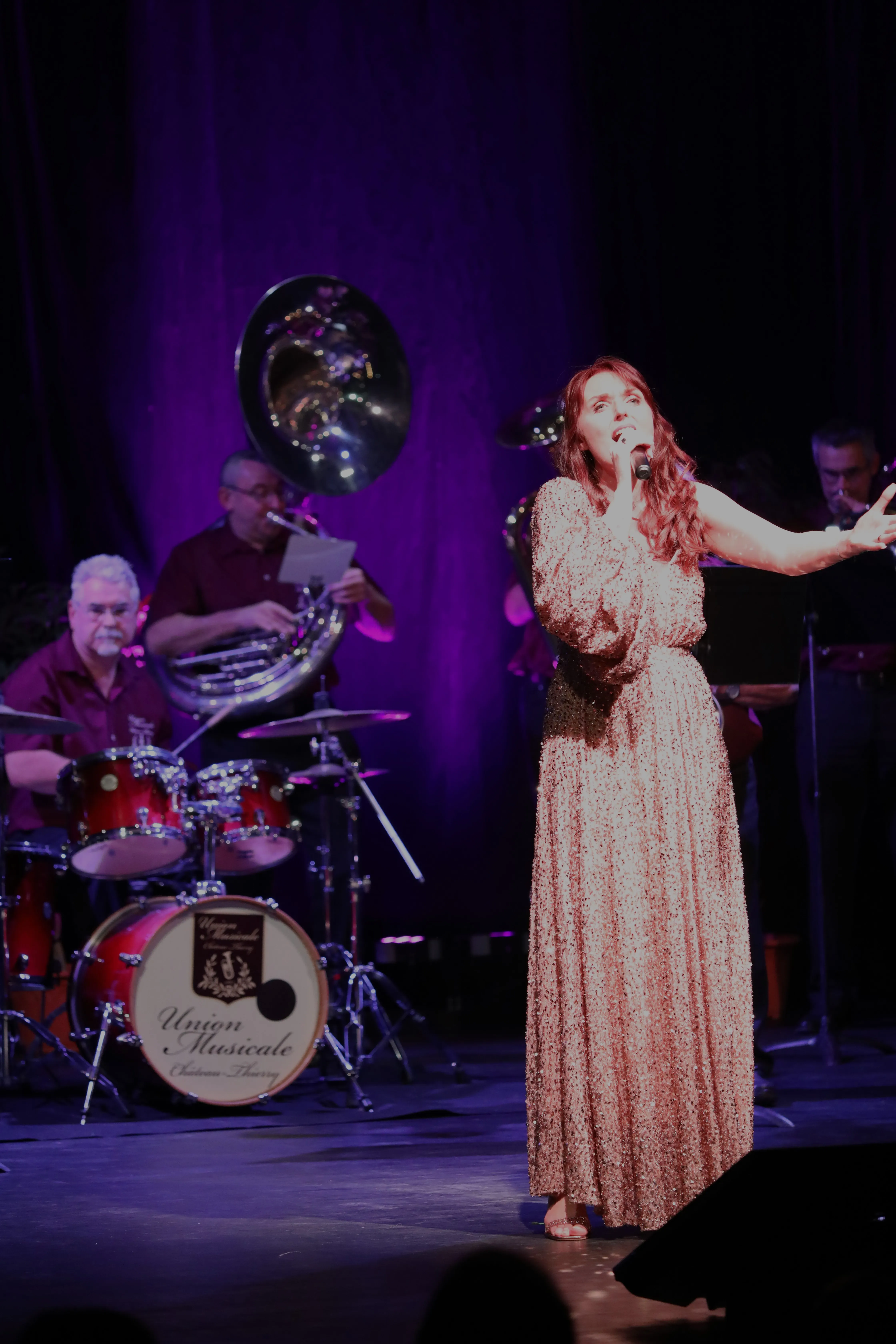 En harmonie avec l'union musicale de Château Thierry sur le titre "Non je ne regrette rien"