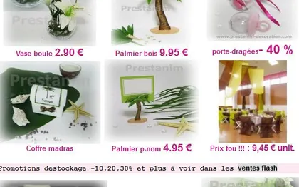 Photo de PRESTANIM DECORATION - Boutique de Vente par correspondance de Dragées - EVRY