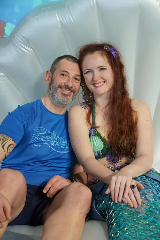 Une photo souvenir avec Galatée la sirène !