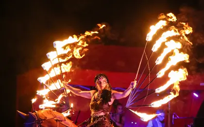 Photo de Spectacle Equestre- Rue- Musique- Feu Les Crinières d'Evol Occitanie