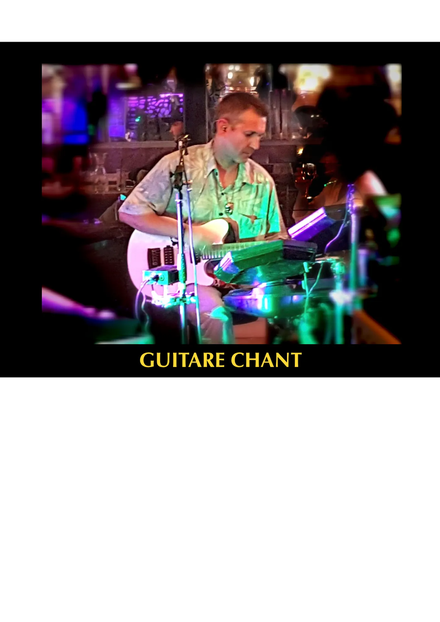 Guitariste solo chanteur animations