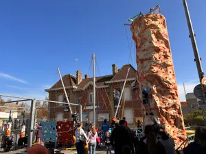 Le mur d'escalade en action ! 