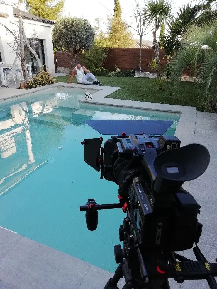 Tournage du clip pour la chanson "colgando" a Montpellier interprétée par Neya, chanteur Latino de l'Hérault 