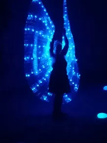 Spectacle de feu et LED : Flamme en Bulle 