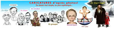 Le Père Lachaize Caricaturiste Silhouettiste vidéoprojeté en direct