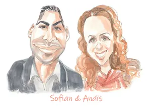 Pour vos faire-part de mariage, votre caricature fera un effet boeuf !