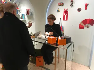 Gravure en podium pour HERMES Paris