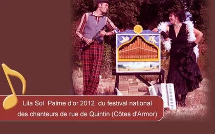 Photo de Lila Sol et Maurice la Gouaille - Animation orgue de barbarie - Alès